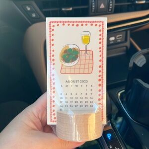 Molly & Rex mini 12-month mini standup desk calendar